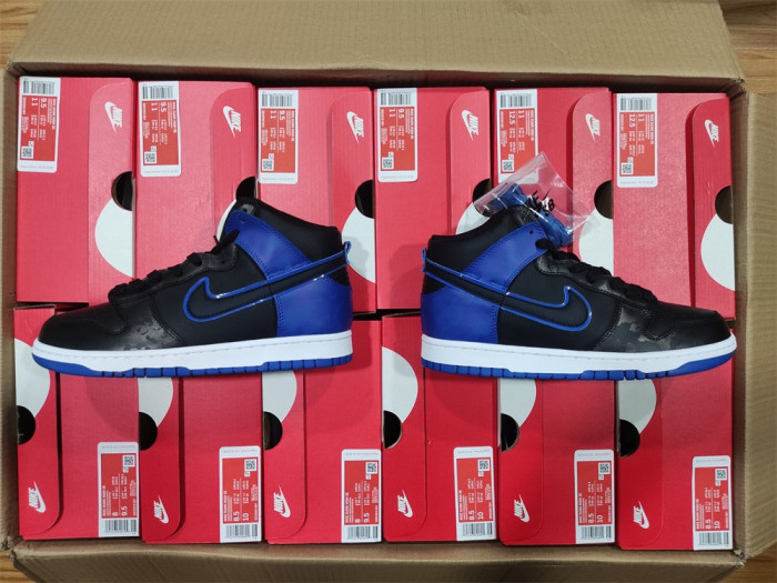 nike dunk high se camo black royal dd3359-001