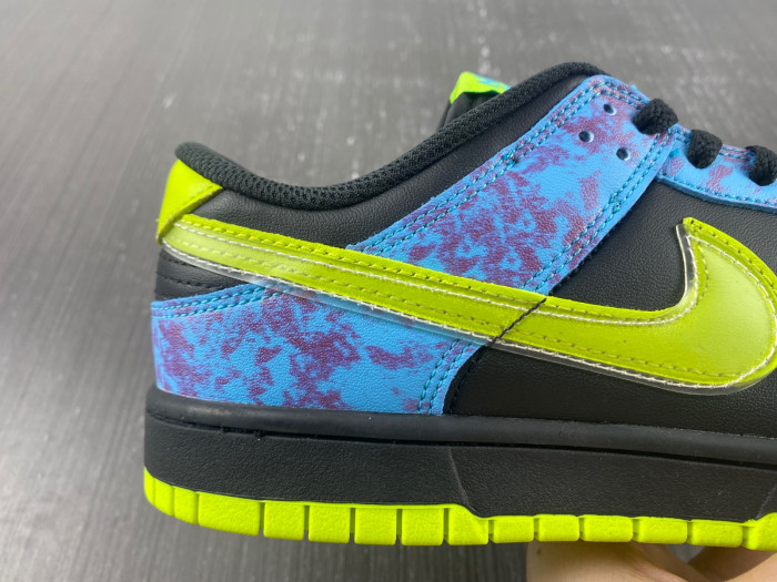 nike dunk low se acid wash baltic blue volt dv1694-900