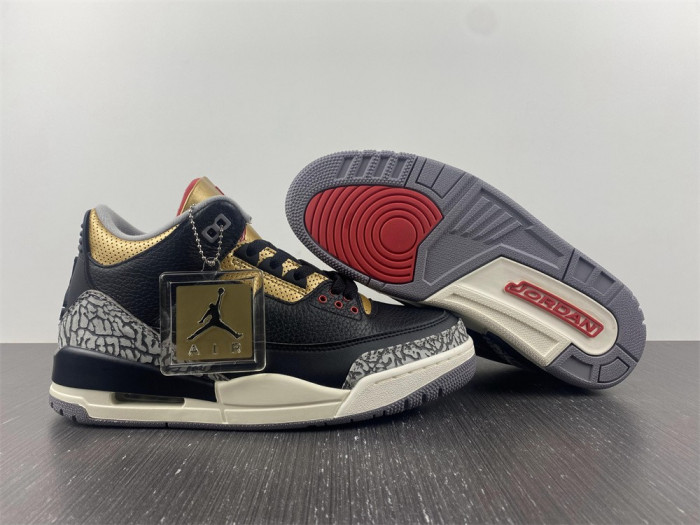 air jordan 3 wmns “black gold” ck9246-067