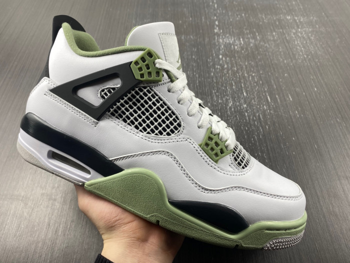 air jordan 4 wmns “oil green” aq9129-103