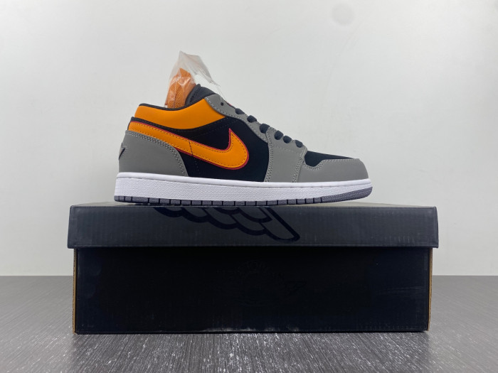 air jordan 1 low highlighted with vivid orange fn7308-008