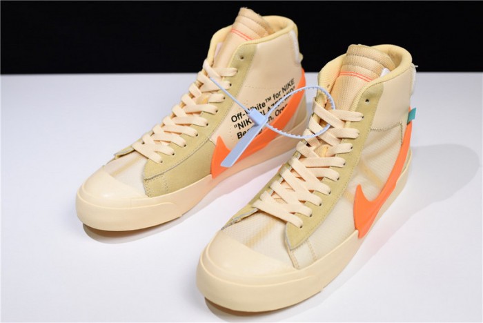 ow nike blazer studio mid pale vanilla aa3832-700