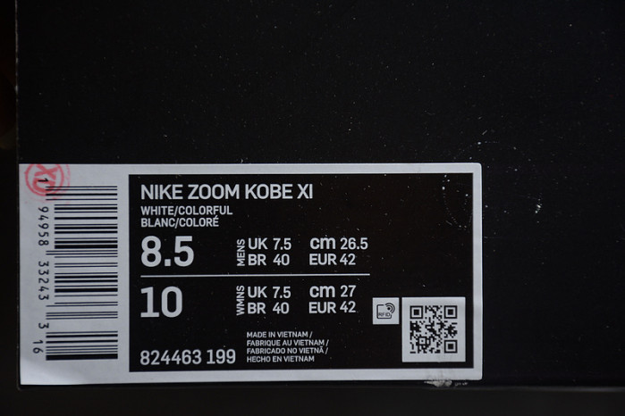 kobe 11 elite low 4kb white 824463-199