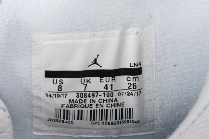 air jordan 4 retro “pure money” white 308497-100
