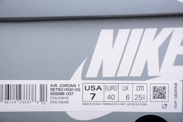 air jordan 1 high og ‘stealth 555088-037