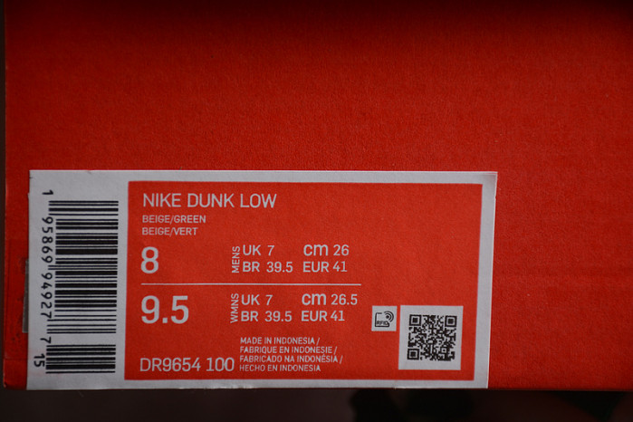 nike dunk low lottery malachite dr9654-100