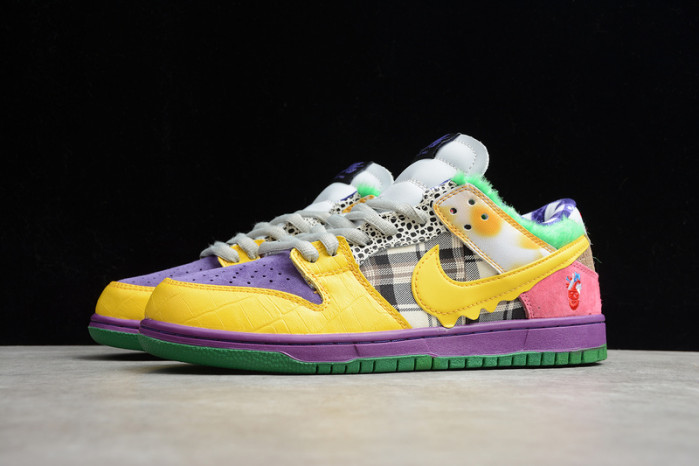 2020 nike sb dunk low pro purple/yellow 318403-137