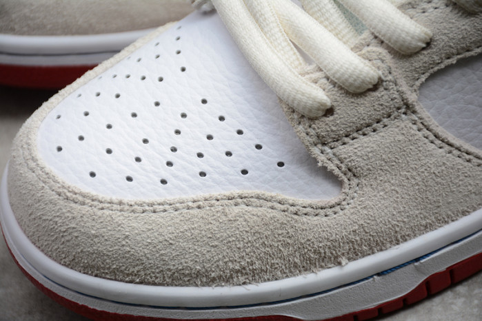 nike sb dunk high sail bright crimson cv9499-100