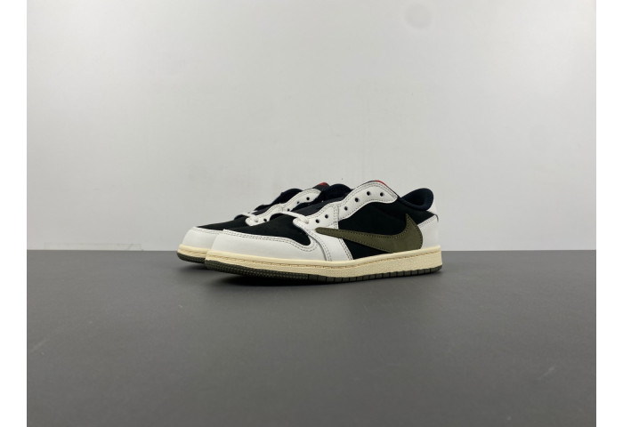 TRAVIS SCOTT X AIR JORDAN 1 LOW Olive KIDS DZ5909 106