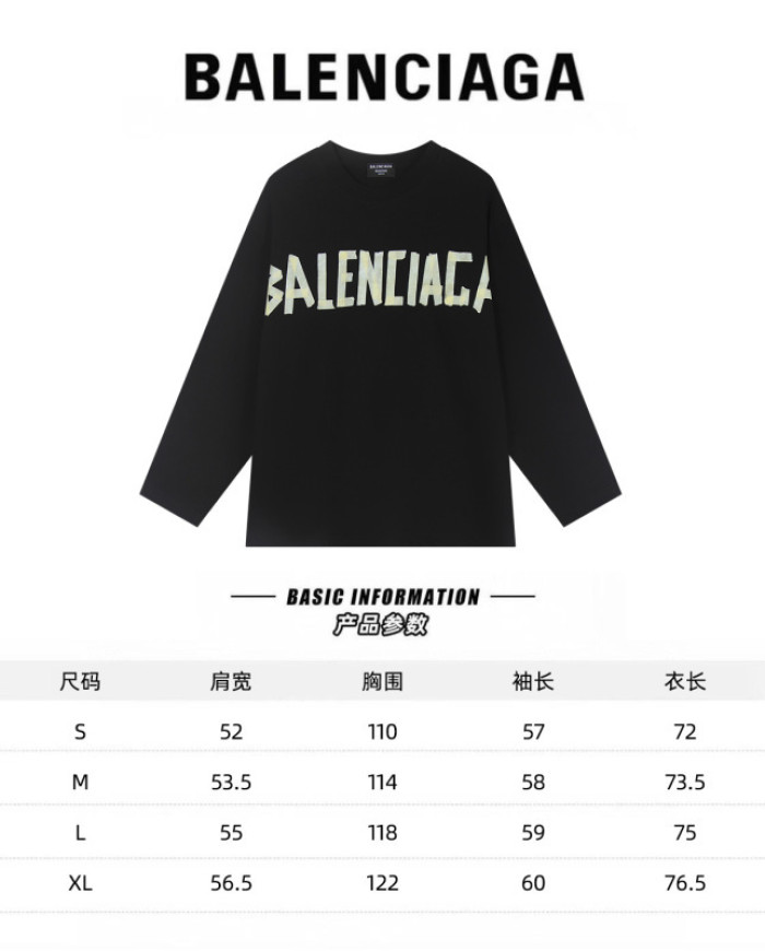 Balenciag* LONG SLEEVES Bh037