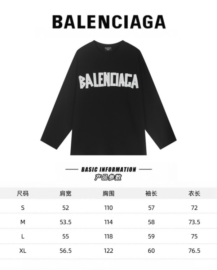 Balenciag* LONG SLEEVES Bh041
