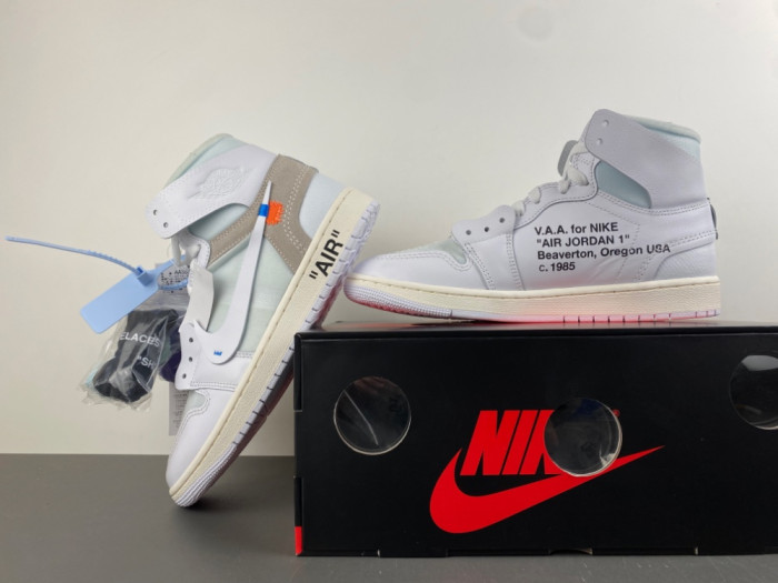Virgil Abloh Archive x Air Jordan 1 High “Alaska” AA3834-100